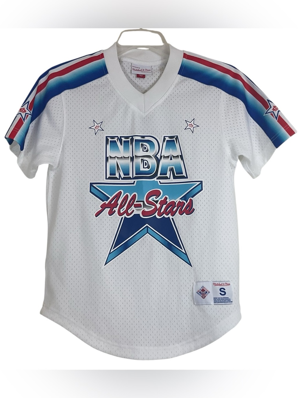 Mitchell & Ness NBA All-Star Weekend Charlotte 1991 Mesh Jersey Shirt White Sz S